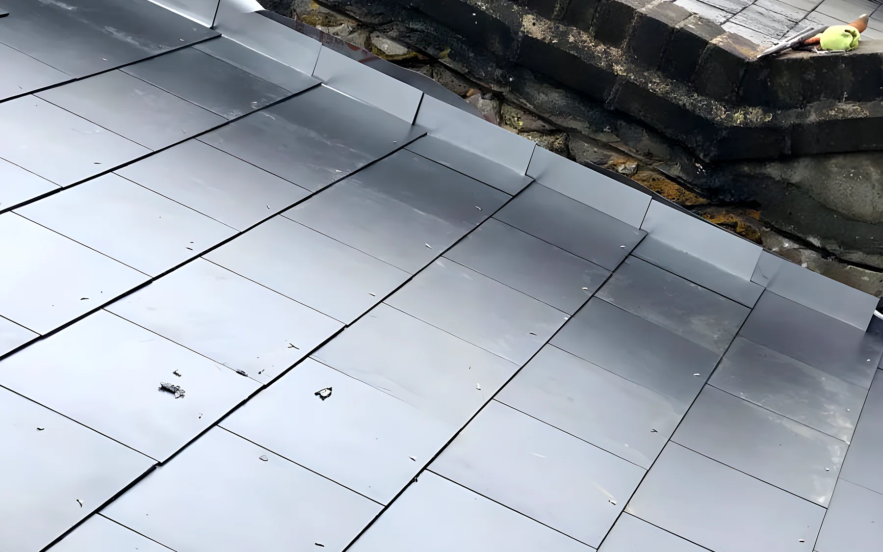 New slate with lead detailing