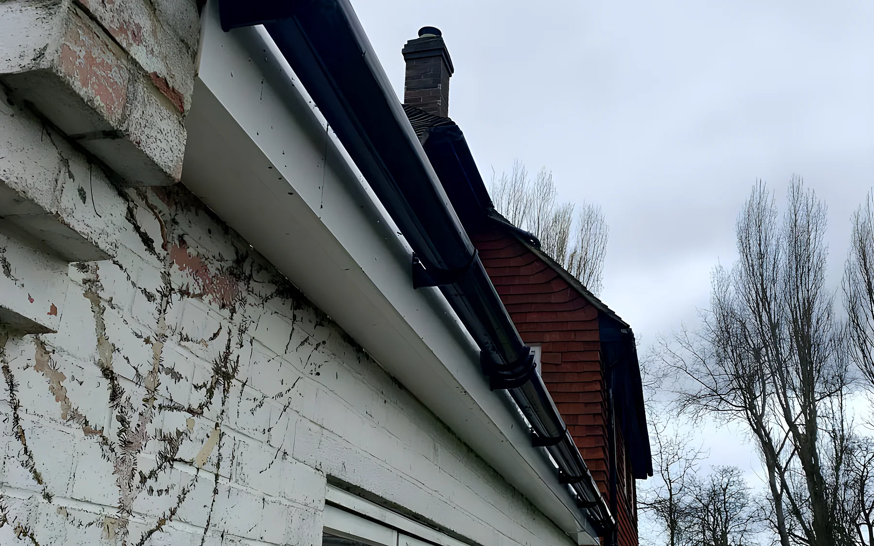 New guttering on a bungalow