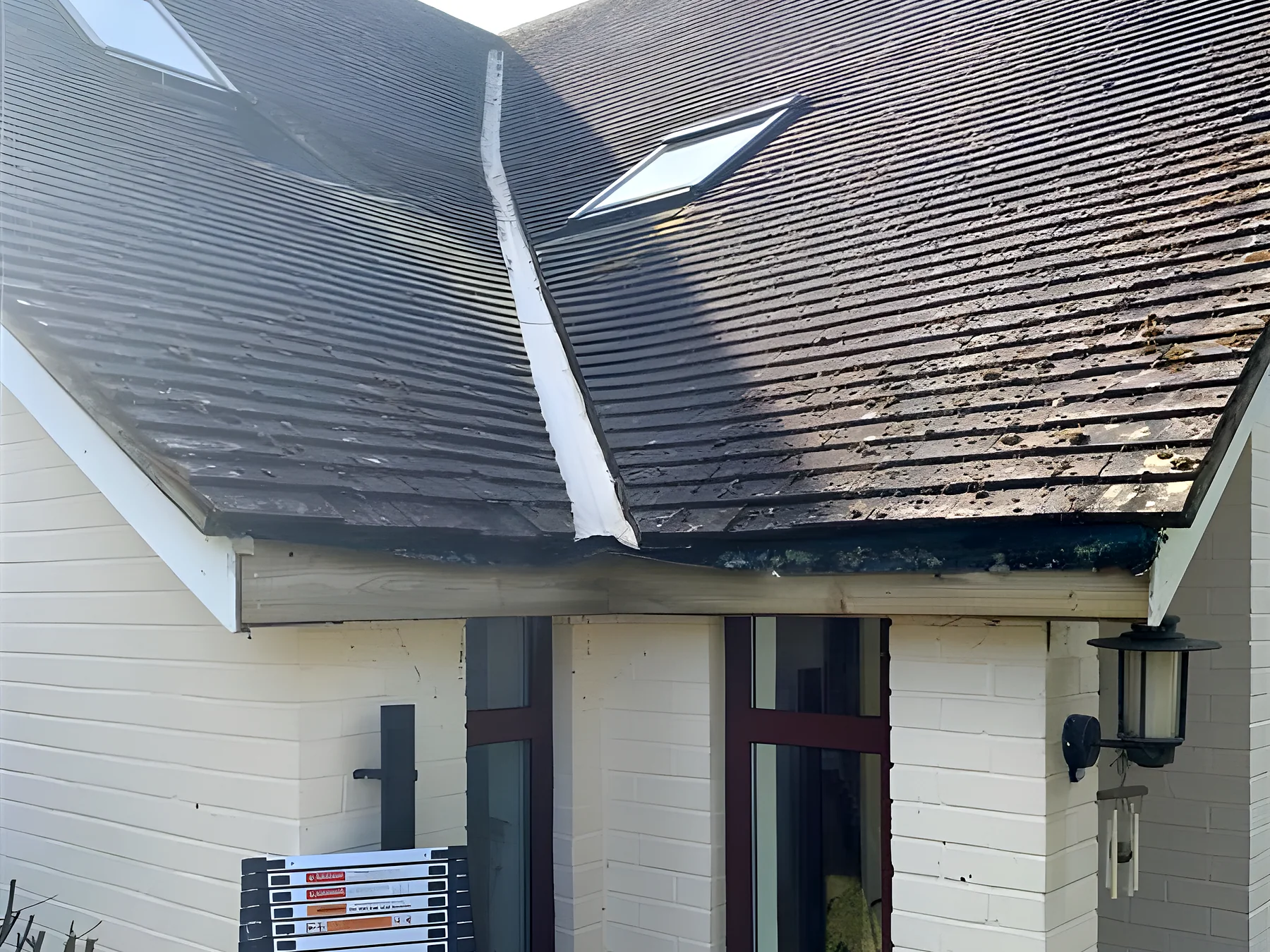 A bungalow with its fascias and soffits replaced