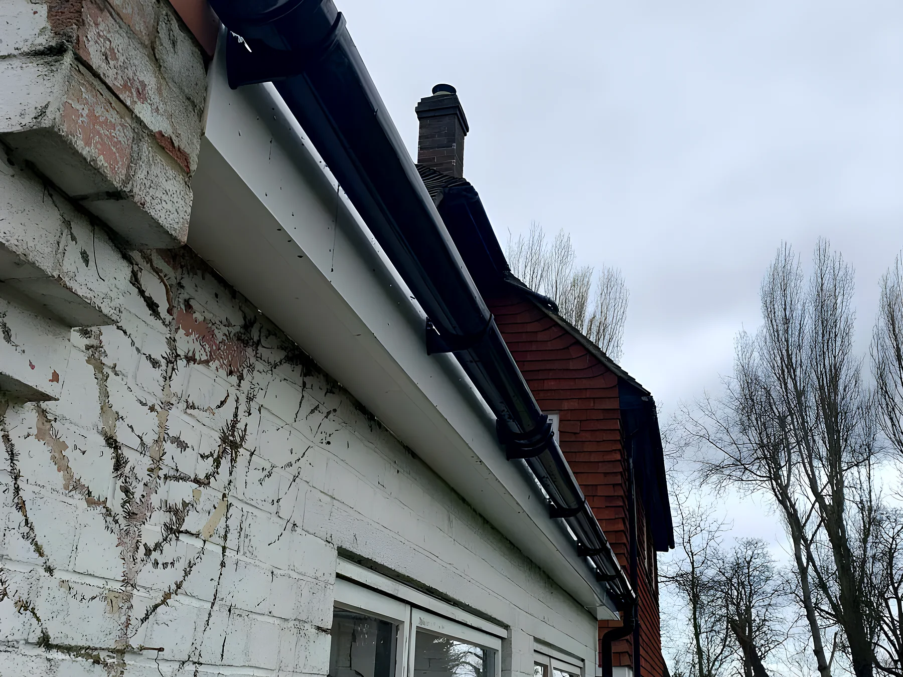 New guttering on a bungalow